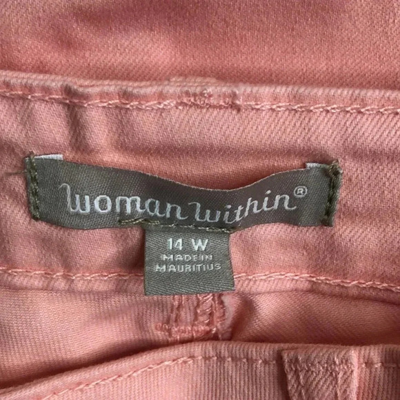 WOMAN WITHIN High Rise Jean Capris - Picture 5 of 9